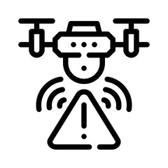 obstacle sensor line icon