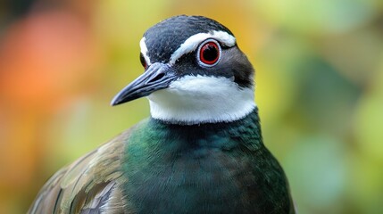 Close up of a Northern Lapwing Vanellus vanellus bird