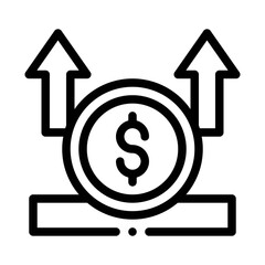 Obraz premium Profit line icon