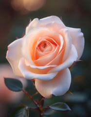 Fresh Rose flower on natural background