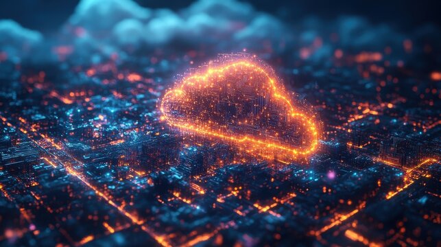 big data and cloud computing 3d rendering