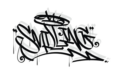 Fototapeta premium SMILLING graffiti tag style design