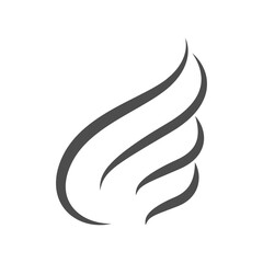 Wings icon logo design