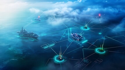 of a sophisticated layered defense system for comprehensive risk management in the digital age featuring interconnected technologies and strategies for enhanced security safety and resilience