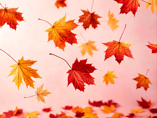 autumn leaves background. autumn, leaf, maple, leaves, fall, nature, orange, tree, season, vector, yellow, seamless, pattern, foliage, color, plant, illustration, oak, wallpaper, design, collection, b