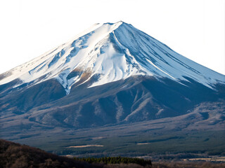 mountain in winter. mountain, volcano, landscape, snow, mount, nature, sky, peak, fuji, clouds, mountains, travel, view, kamchatka, mt, top, japan, panorama, scenery, forest, lake, ararat, island, tre