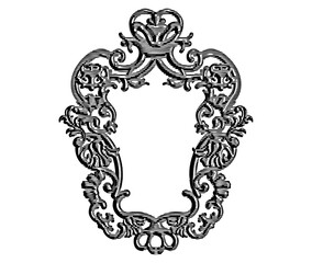  Luxury classic Vintage frame. border illustration.copperplate engraving.