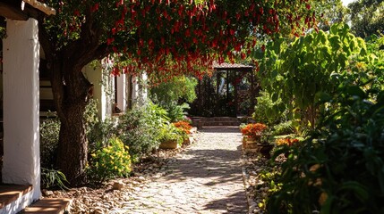 Chili tree adorned in a stunning garden during midday
