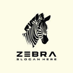 zebra logo design element vector template