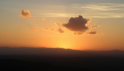 Fototapeta premium as the sun sets on the horizon
