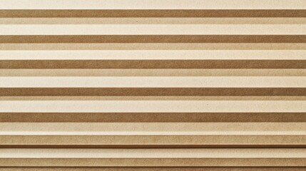 Textured paper cardboard background featuring natural corrugated design with horizontal stripes in kraft color
