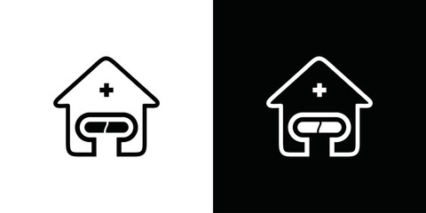 simple hospital logo vector