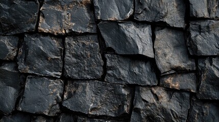 Obraz premium Black stone texture with a plain background