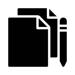 Paperwork glyph icon