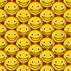 seamless pattern with faces vector