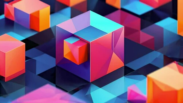 Repeating Abstract Cube Shape
