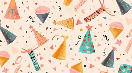 Create a Whimsical Atmosphere with Colorful Birthday Hats!