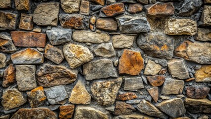 Worn and weathered stone, rock, concrete wall or floor wallpaper, texture, background material in 8K UHD size dark grey, worn