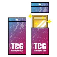 トレーディングカード パックに入ったレアカードのイメージ