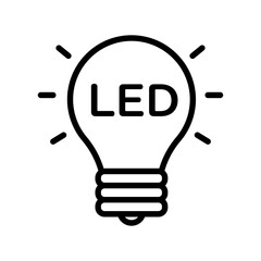 LED light icon.
