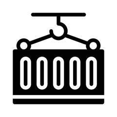 Freight Container glyph icon