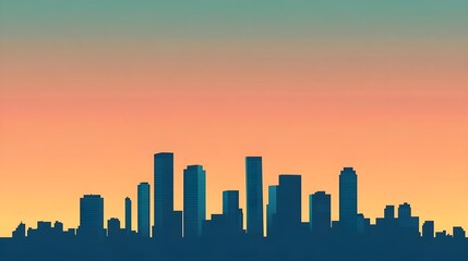 Cityscape Silhouette Sunset