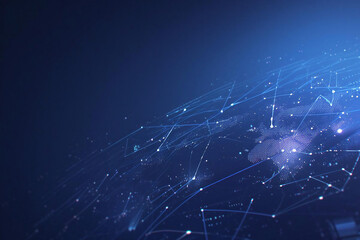 Fototapeta premium Futuristic Blue Circuit Design