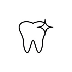Dental icon logo design template isolated illustration