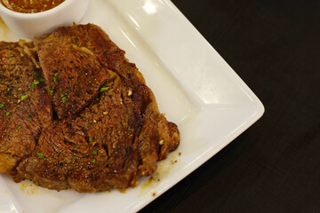 grilled meat steak