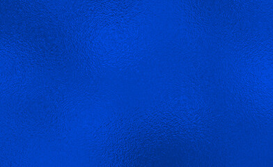 Blue foil texture gradient background glass effect. Light blue color texture. Bright abstract pattern. Neon metallic background. Metal effect foil