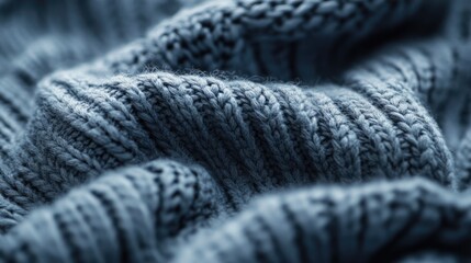Soft Knitted Wool Texture Up Close for a Warm and Comfortable Winter Feel