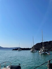 catamarans in the bay