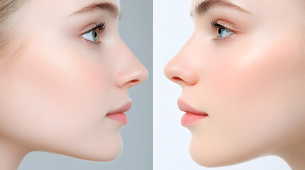 Elegant High-Fashion Beauty Portraits with Radiant Skin, Glamorous Makeup, and Luxurious Skincare Glow.