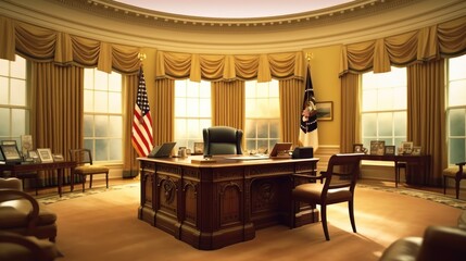 The Oval Office in the White House
