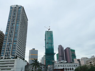 Fototapeta premium Growing Skyline with Towering Constructions