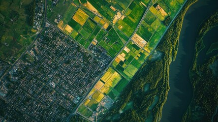 Geography Class Exploring Land Use and Urban Development Through Satellite Imagery