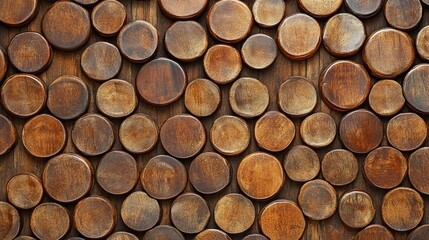 Wooden tile background featuring a design of small circular patterns