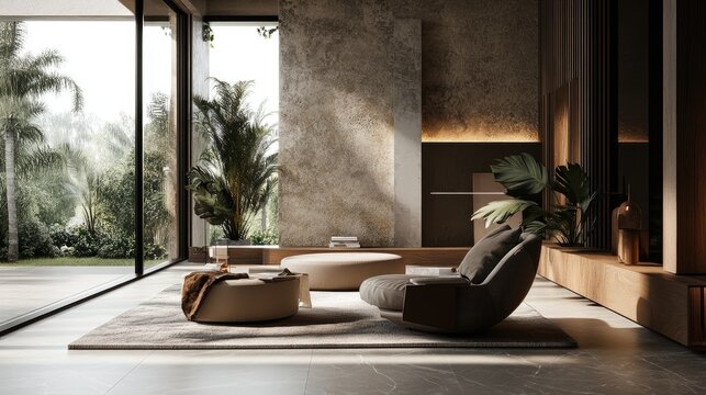 Chic and contemporary interior design with a stylish touch