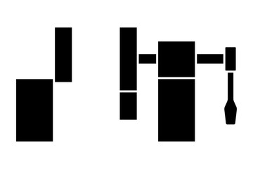 パイプクランプのシルエット