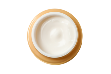 PNG, Christmas cosmetics, cream in a jar, isolated on a white background.