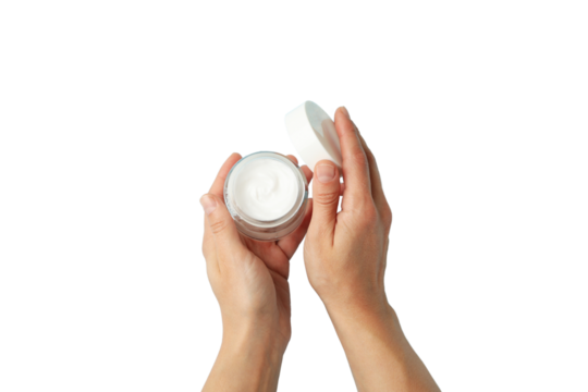 PNG, Christmas cosmetics, hand cream, isolated on white background.