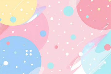 Fototapeta premium パステルカラーの宇宙