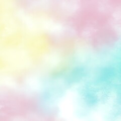 Soft pastel gradient background in pink, yellow, blue, and green shades. Abstract blurred texture design. Vertical composition with copy space.