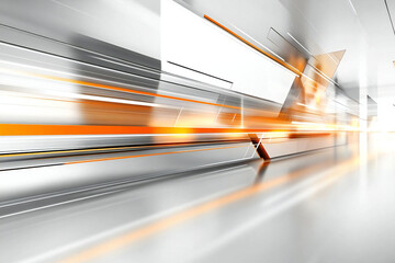 Futuristic Orange and Gray Abstract Geometric Background