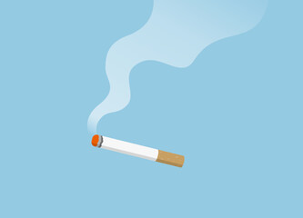 火のついたタバコ　喫煙