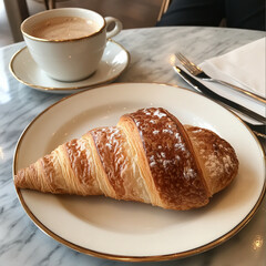 croissant on a plate