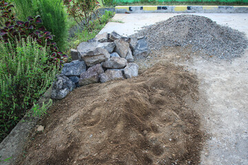 Pile of rocks and gravel ready for construction. Pile of Rocks and Gravel ready for a new construction project.