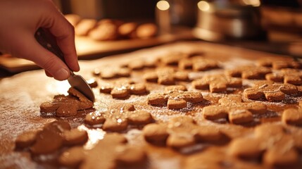 Baking Gingerbread Cookies for the Holidays
