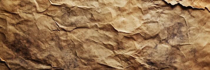 Vintage brown paper with an aged texture can serve as an abstract backdrop, wallpaper, webpage, or a copy space image for text