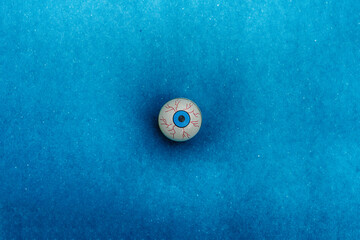 Blue eye on blue